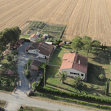 L'agriturismo visto dall'alto